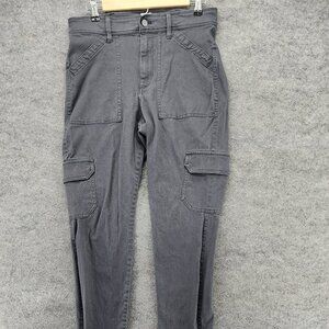 GAP Pants Womens 10 Cargo Universal Leggings Gray High Rise 034465